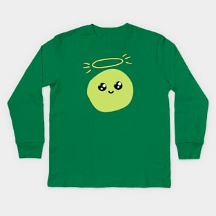 Cute pea friend Kids Long Sleeve T-Shirt